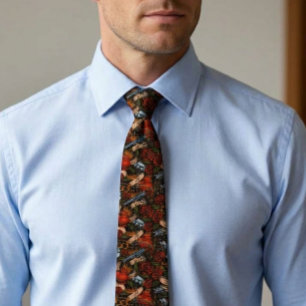 Gravata Padrão de grafite do crânio e rosas da arma   