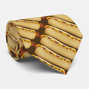 Gravata Padrão de Hotdog comida engrenagem