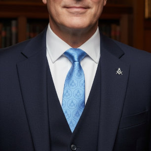 Gravata Padrão de Ícone de Freemason Ofertas Exclusivas Lo