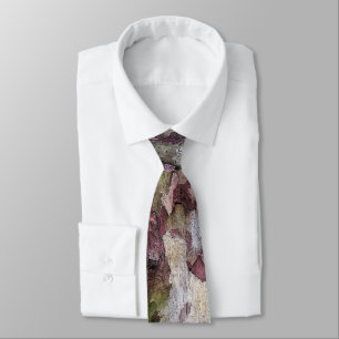 Gravata Padrão de latido de camuflagem verde e castanho