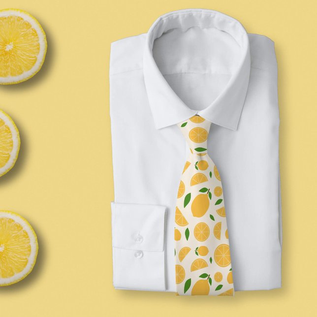Gravata Padrão de limão (Lemon Pattern Neck Tie)