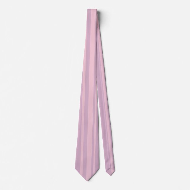 Gravata Padrão de Linha Roxa e Rosa (Frente)