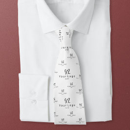 Gravata Padrão de logotipo frente e verso Marca para empre