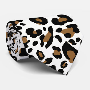 Gravata Padrão de manchas-leopardo, impressão de peles d