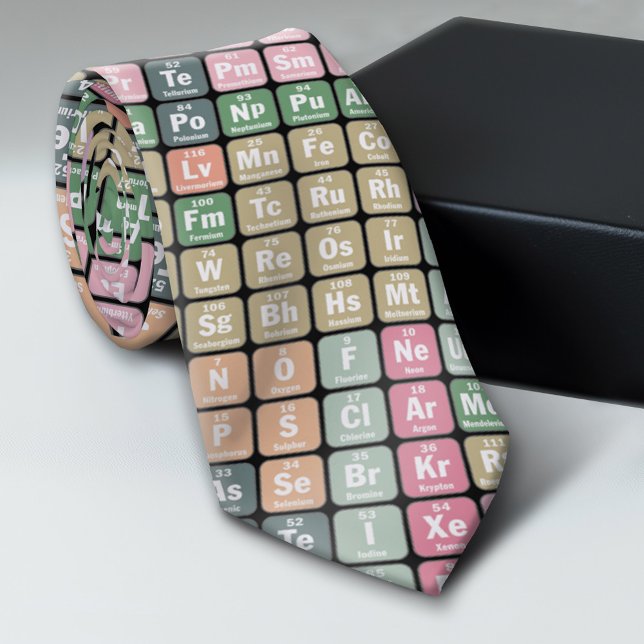 Gravata Padrão de Mesa periódica de elementos (Periodic Table Pattern Tie)