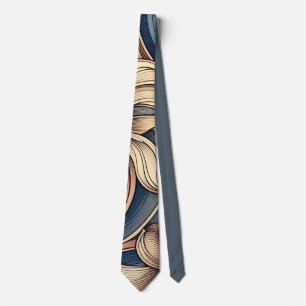 Gravata Padrão de Moda Floral Art Nouveau Elegante Dourado