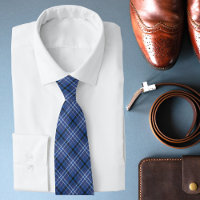 Padrão de Na moda de Tartan Chic Escocês Azul
