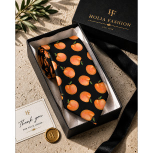 Gravata Padrão de Pêssego de Verão Doce