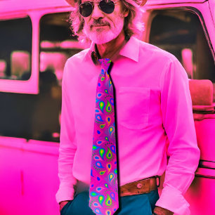 Gravata padrão de pincel roxo