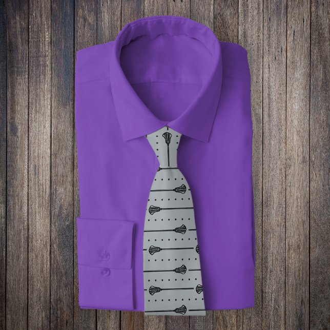 Gravata Padrão de Pontos e Pentes Pretos da Cinza de Prata (Criador carregado)