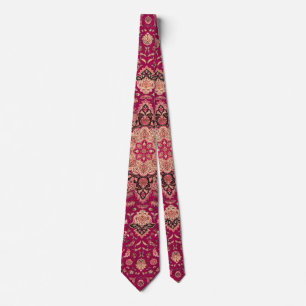 Gravata Padrão de Rug Floral Persa Vintage