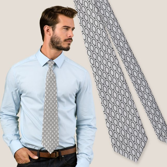 Gravata Padrão de Símbolo Cristão Ichthys (Criador carregado)