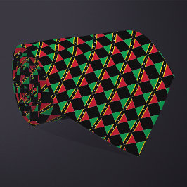 Gravata Padrão de Sinalizador de Cristóvão e Nevis do Sant