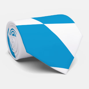 Gravata Padrão de Sinalizador de Diamante da Baviera Azul 