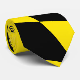 Gravata Padrão de Sinalizador Diamante da Baviera Preta e 