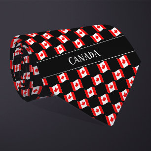 Gravata Padrão de Sinalizador do Wavy Canada