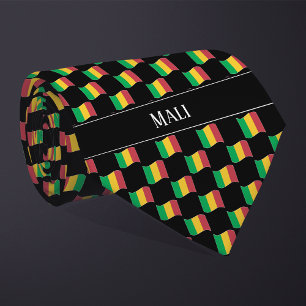 Gravata Padrão de Sinalizador do Wavy Mali