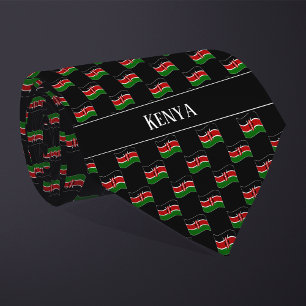 Gravata Padrão de Sinalizador Wavy Kenya