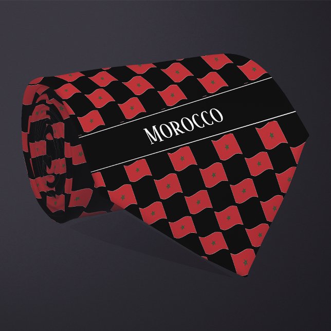 Gravata Padrão de Sinalizador Wavy Marrocos (Criador carregado)