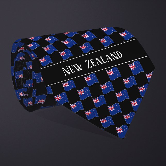 Gravata Padrão de Sinalizador Wavy Nova Zelândia (Criador carregado)