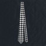 Gravata Padrão de som preto branco<br><div class="desc">Padrão de houndstooth clássico sem soldadura a preto e branco</div>