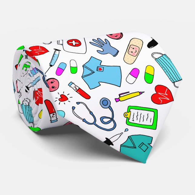 Gravata Padrão De Suprimentos Médicos De Enfermeira (Rolled)