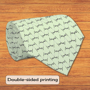 Gravata Padrão de tacos de golfe verde pálido