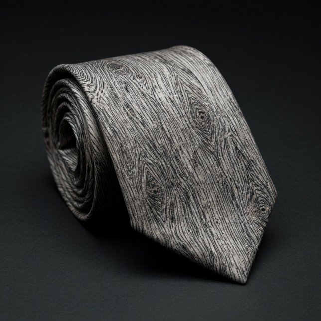 Gravata Padrão de Textura de Madeira Rústica (Criador carregado)