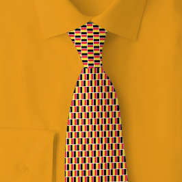 Gravata Padrão de Tijolo da Bandeira da Bélgica