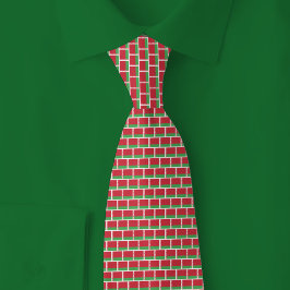 Gravata Padrão de Tijolo da Bandeira da Bielorrússia