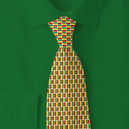 Gravata Padrão de Tijolo da Bandeira da Guiné