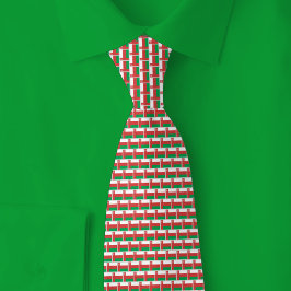 Gravata Padrão de Tijolo da Bandeira de Omã