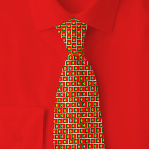 Gravata Padrão de Tijolo da Bandeira de Portugal