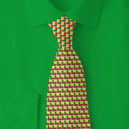 Gravata Padrão de Tijolo da Bandeira do Benim