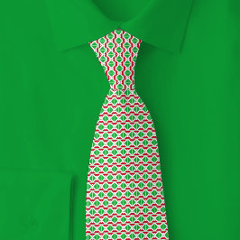 Gravata Padrão de Tijolo da Bandeira do Burundi