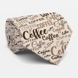 Gravata Padrão de Tipografia de Café Vintage (4)