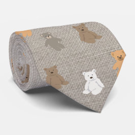 Gravata Padrão de Urso Bonito