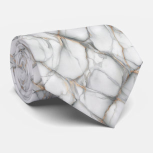 Gravata Padrão de Veio de Mármore Elegante