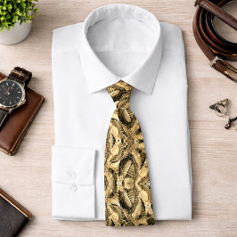 Gravata Padrão de Vintagem com Retralação por Aquarela pin