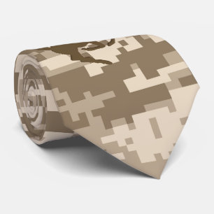 Gravata Padrão Desert Digital Camouflage Deer Camo