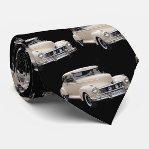 Gravata Padrão do carro Hotrod Branco dos anos 40