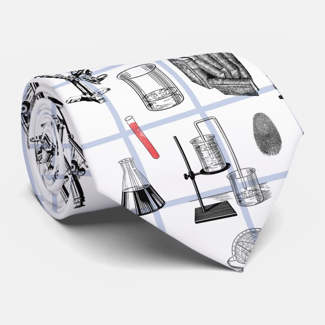 Gravata Padrão do Cientista de Química de Ciência (Rolled)