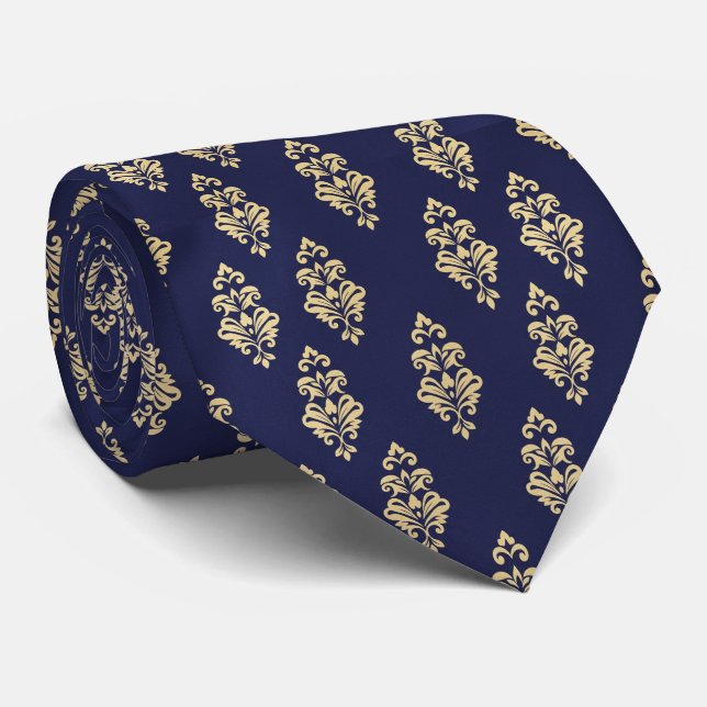 Gravata Padrão Elegante Damask Clássico (Rolled)