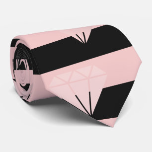 Gravata Padrão elegante de lâmina de ouro rosa