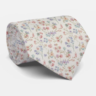 Gravata Padrão Floral Antigo Francês
