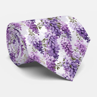 Gravata Padrão floral branco elegante