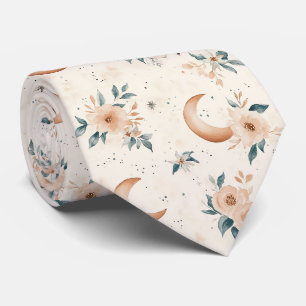 Gravata Padrão Floral Celestial (1)