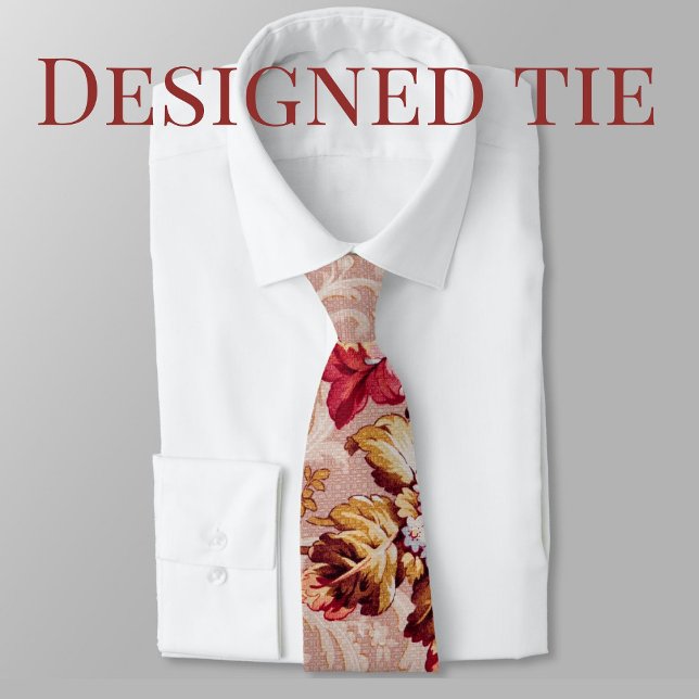 Gravata Padrão floral clássico clássico de colheita com fu (Criador carregado)