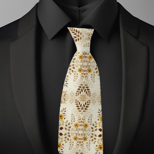 Gravata Padrão Floral de Farmhouse