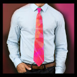 Gravata Padrão Funky Citrus Orange Yellow & Hot Pink<br><div class="desc">Padrão Funky no Citrus Orange Yellow e Hot Pink. A mão original desenhou design da loja Loud e Sassy. Uma peça única de arte 'vestível'. Faz um presente de na moda e um gafanhoto de excelente.</div>